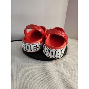 Crocs Off Court Logo Clog Unisex Tomato Red 209651-625 NWT Sz Men 7 / Womens 9